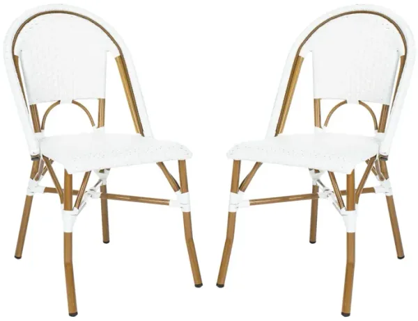 Montez Outdoor French Bistro Side Chair - Set of 2