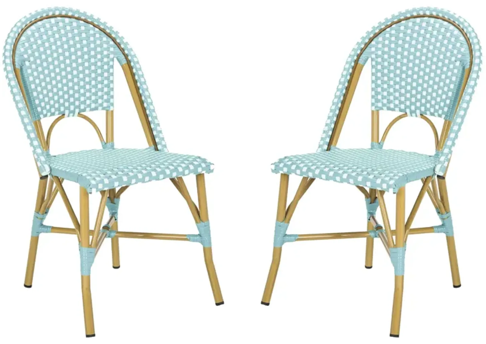 Montez Outdoor French Bistro Side Chair - Set of 2