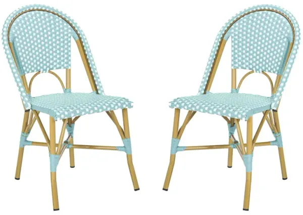 Montez Outdoor French Bistro Side Chair - Set of 2