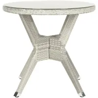 Deven Outdoor Round Dining Table in Granite by Safavieh