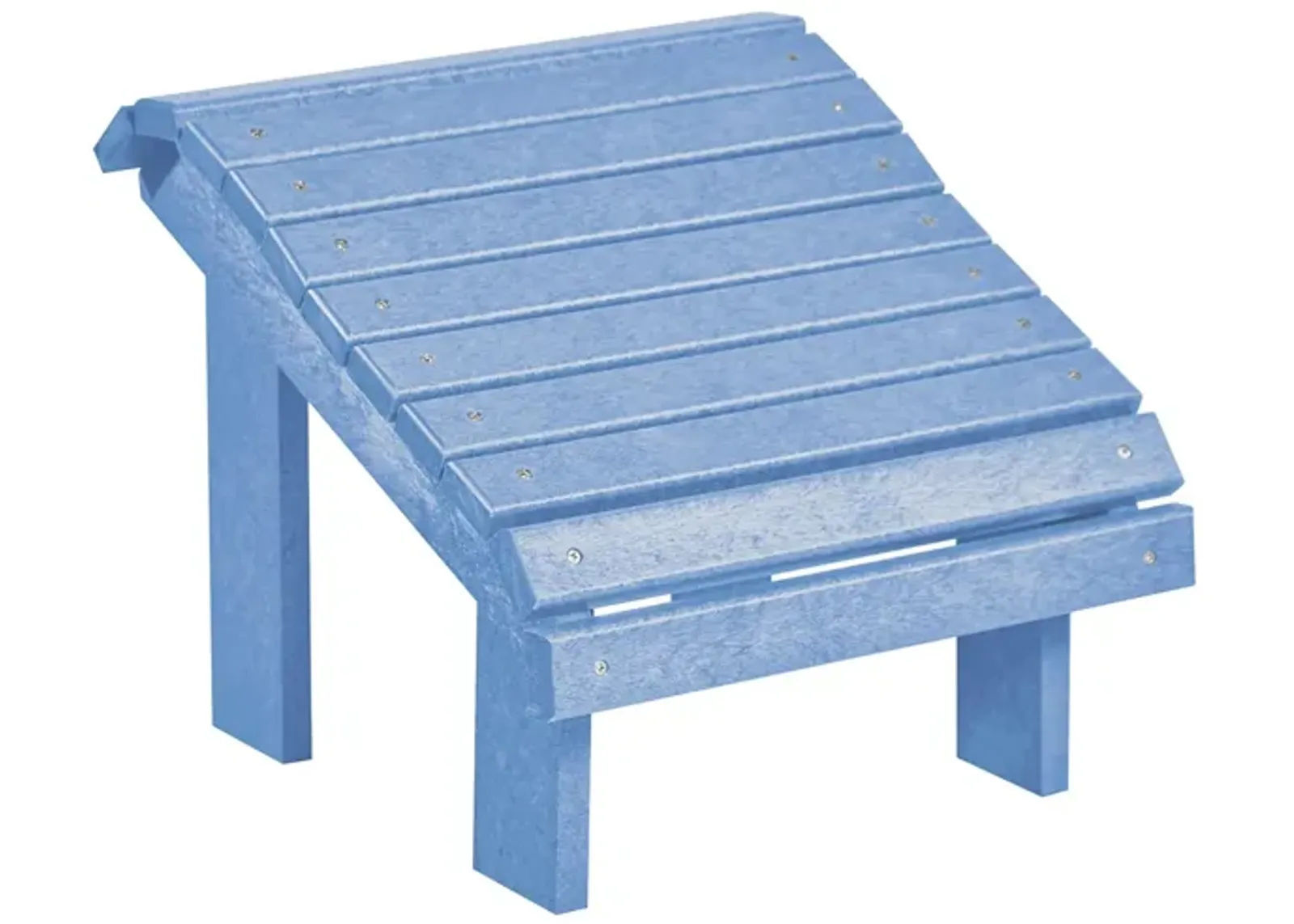 Generation Recycled Outdoor Premium Adirondack Footstool in Sky Blue by C.R. Plastic Products