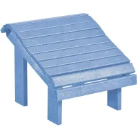 Generation Recycled Outdoor Premium Adirondack Footstool in Gray by C.R. Plastic Products