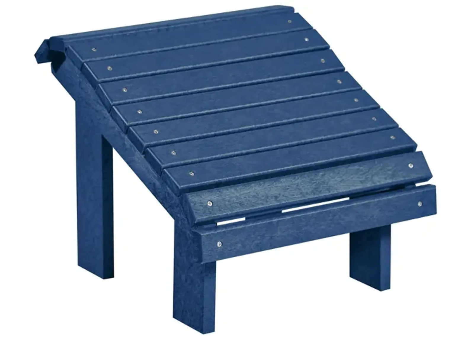 Generation Recycled Outdoor Premium Adirondack Footstool in Navy by C.R. Plastic Products