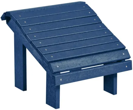 Generation Recycled Outdoor Premium Adirondack Footstool in Navy by C.R. Plastic Products
