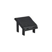Generation Recycled Outdoor Premium Adirondack Footstool in Gray by C.R. Plastic Products