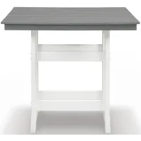 Transville Outdoor Counter Height Dining Table in White by Ashley Express