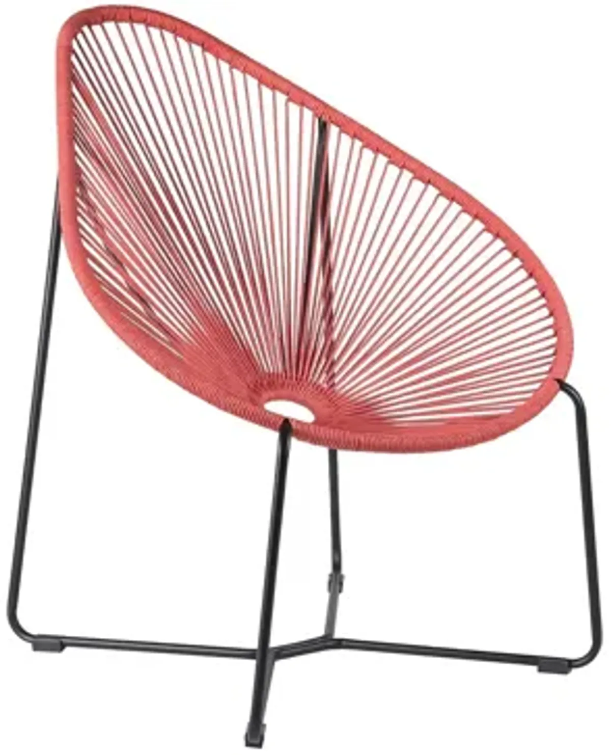 Acapulco Indoor Outdoor Steel Papasan Lounge Chair