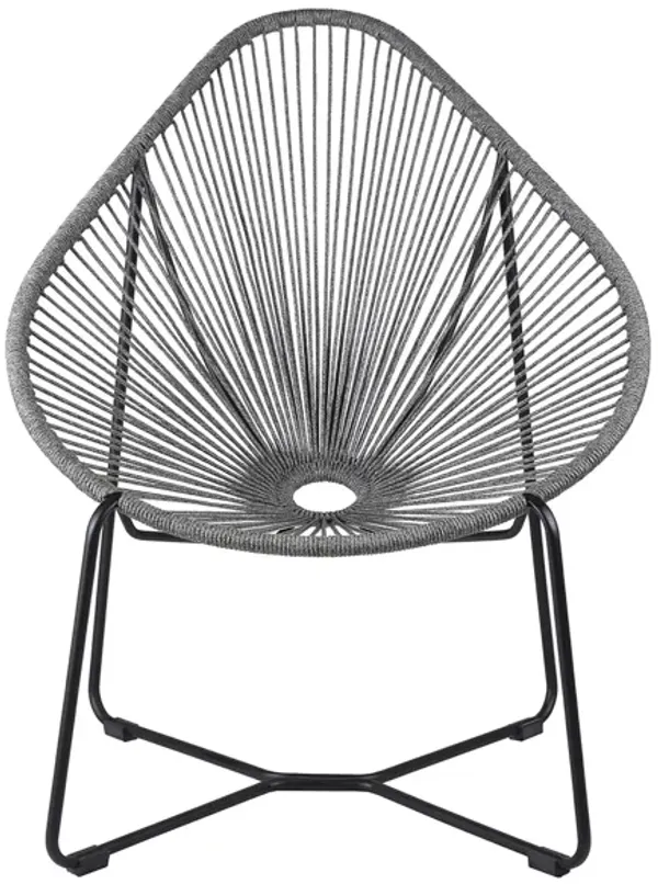 Acapulco Indoor Outdoor Steel Papasan Lounge Chair