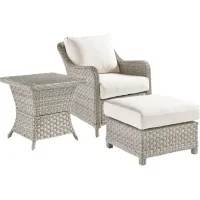 Mayfair 3-pc.. Oudoor Living Outdoor Chair Set in Pebble by South Sea Outdoor Living