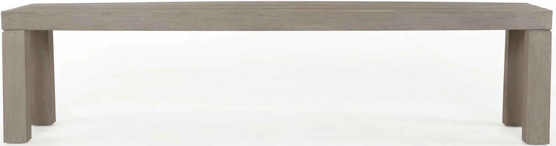 Sonora Outdoor Dining Bench in Weathered Gray by Four Hands