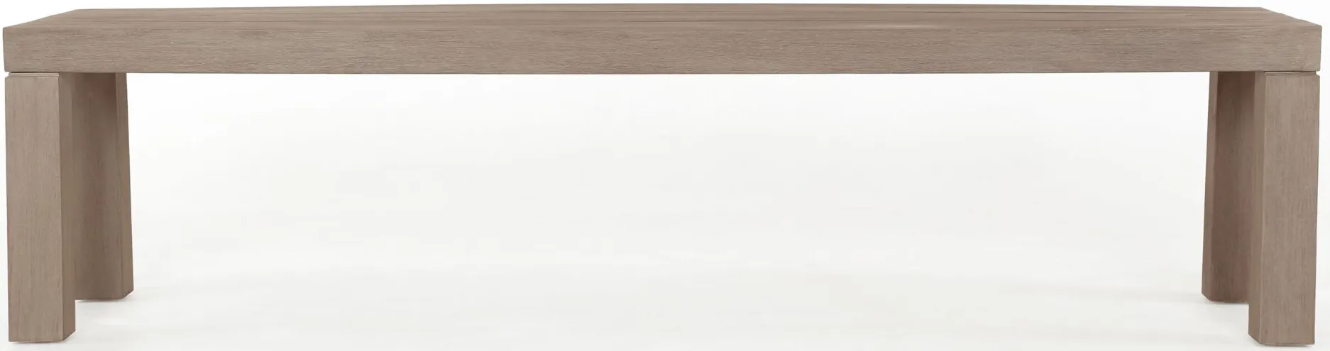 Sonora Outdoor Dining Bench in Washed Brown by Four Hands
