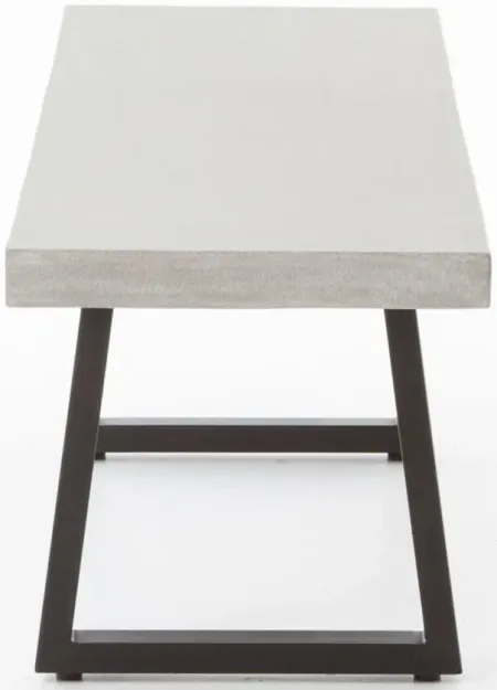 Blithe Outdoor Dining Bench in Light Gray by Four Hands