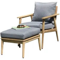 Rhodes Outdoor 2-Piece Seating Set in Sandstone by International Home Miami