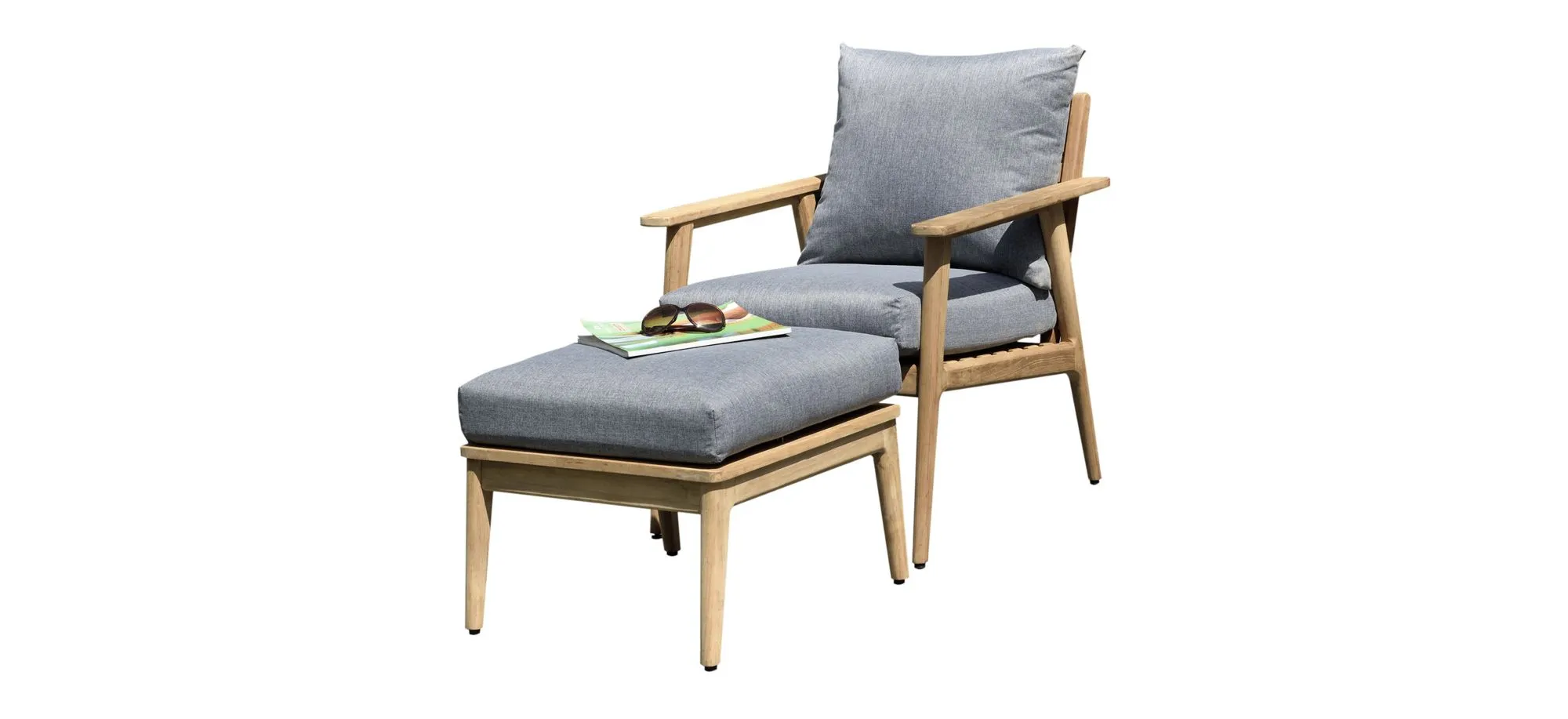 Rhodes Outdoor 2-Piece Seating Set in Sandstone by International Home Miami