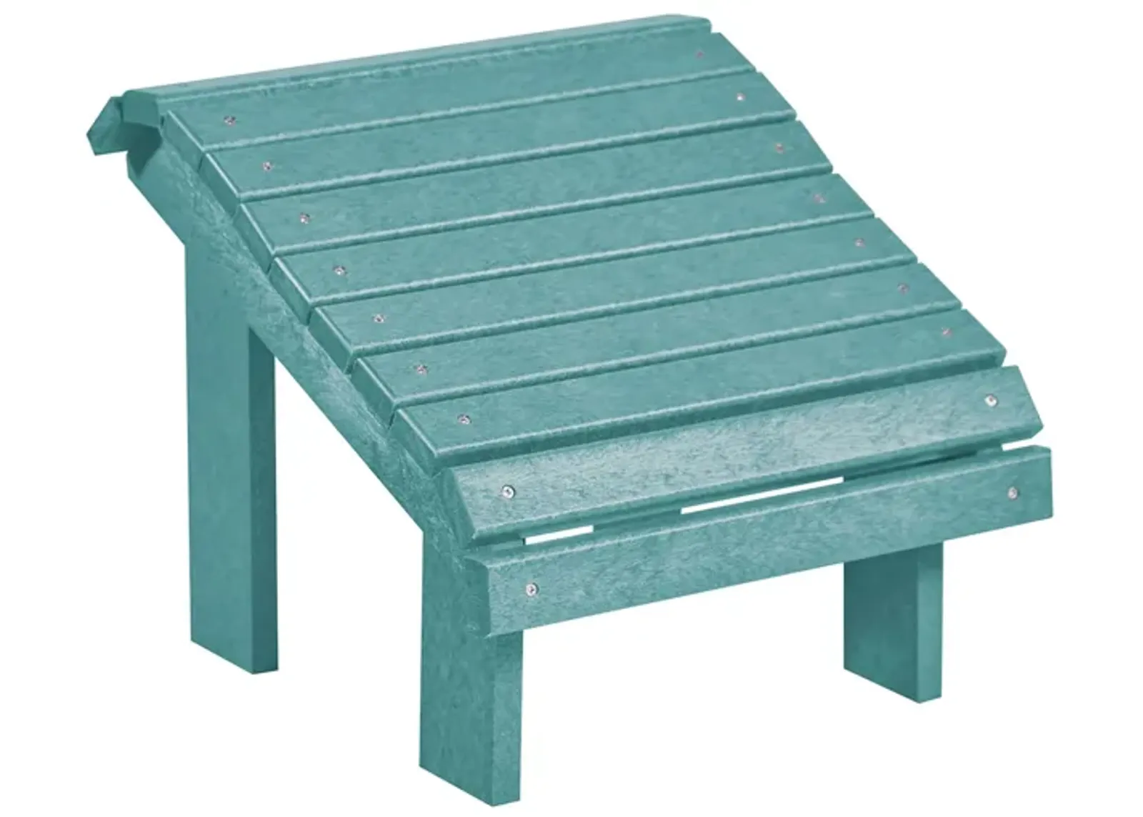 Generation Recycled Outdoor Premium Adirondack Footstool in Turquoise by C.R. Plastic Products