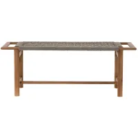 Phoebe Outdoor Bench in Natural Teak by Four Hands