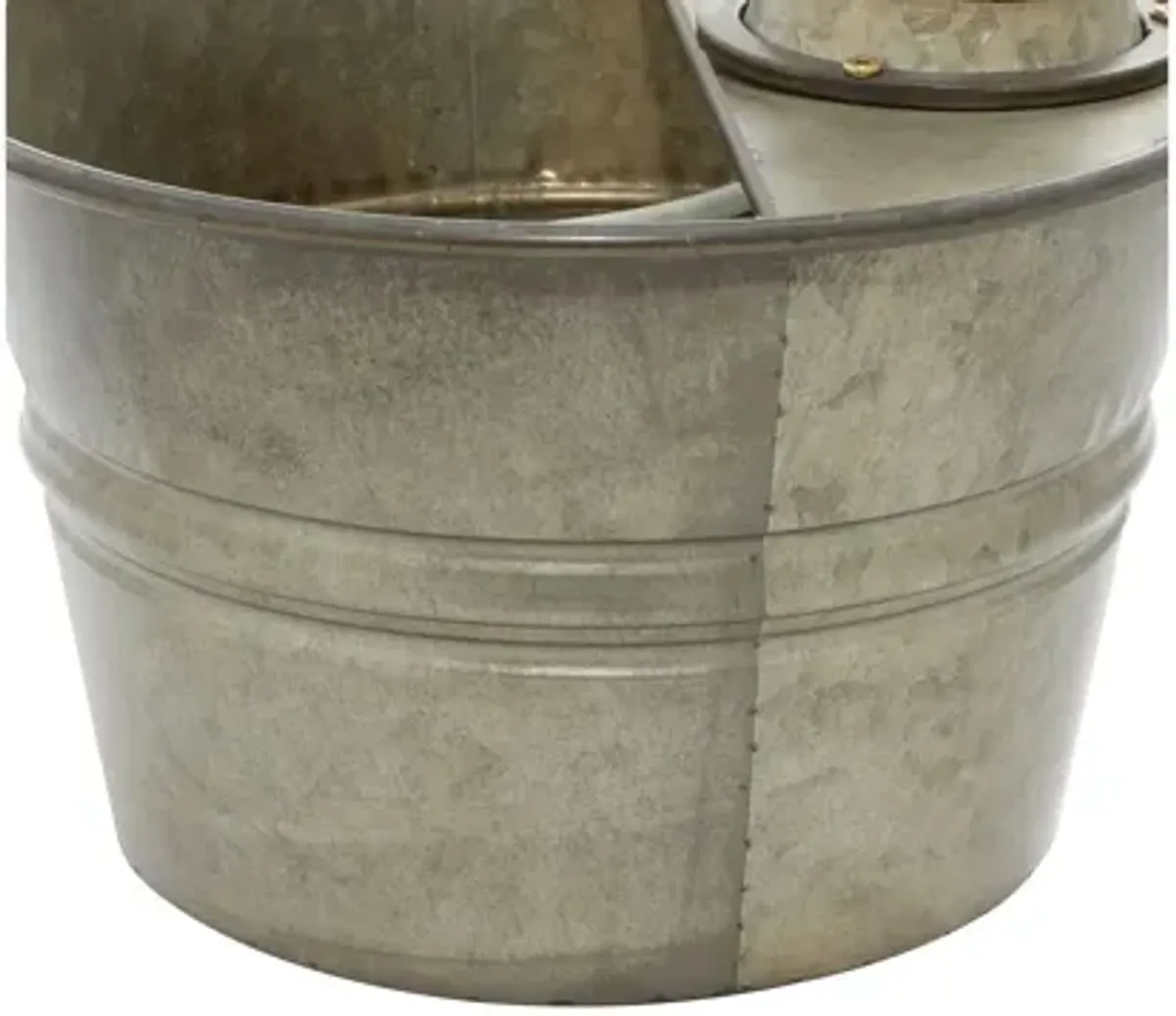 Ivy Collection Gray Metal Fountain