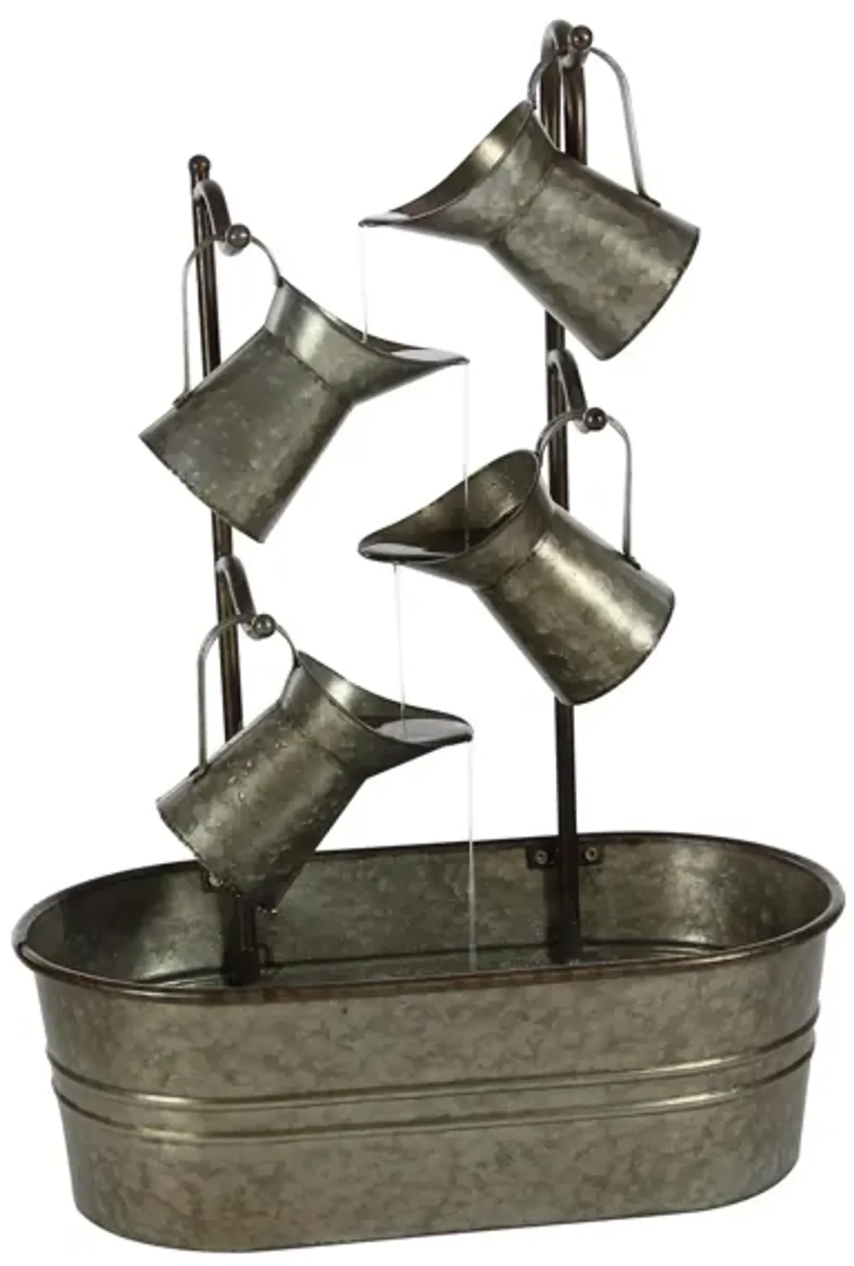 Ivy Collection Gray Metal Fountain in Gray by UMA Enterprises