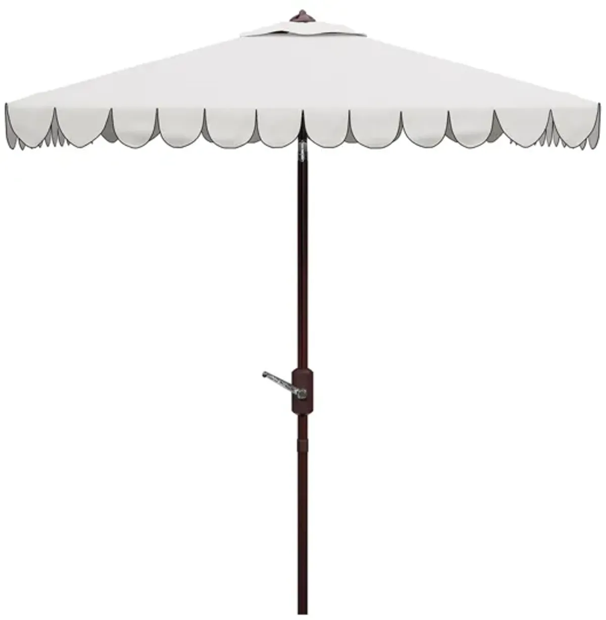 Doreen Square Patio Umbrella in White by Safavieh