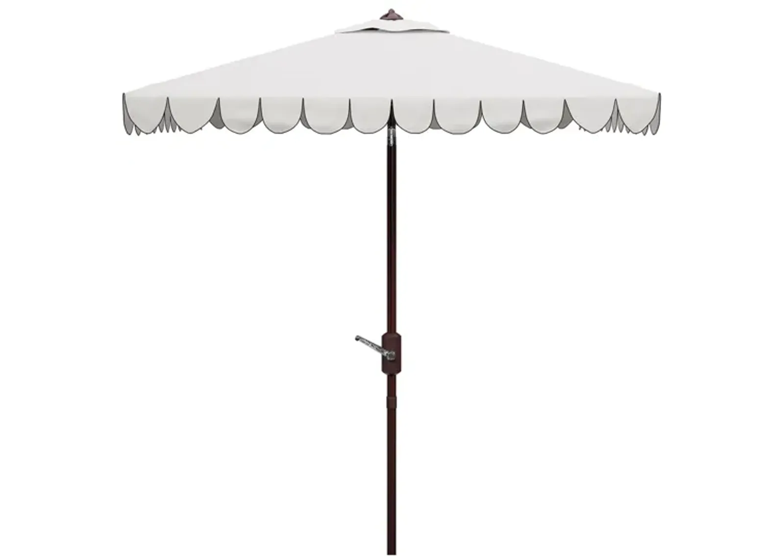 Doreen Square Patio Umbrella in White by Safavieh