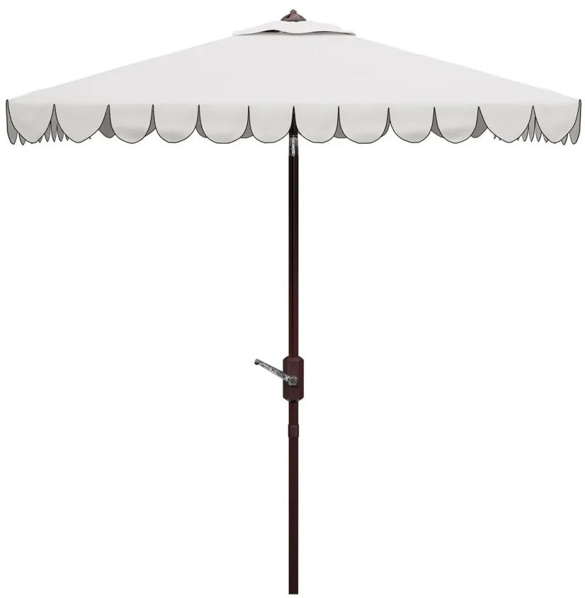 Doreen Square Patio Umbrella in White by Safavieh