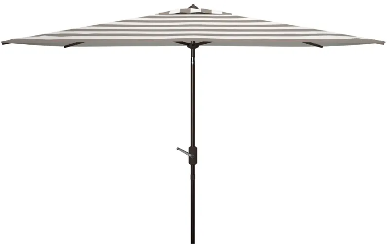 Marcie Outdoor Rectangular Umbrella in Antique Blue by Safavieh