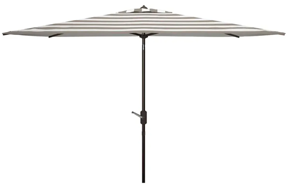 Marcie Outdoor Rectangular Umbrella in Antique Blue by Safavieh