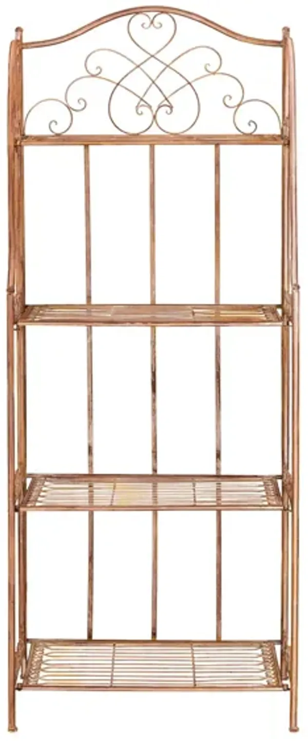 Remy Wrought Iron 4-Tier Outdoor Rack
