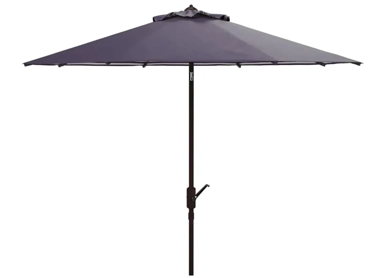 Shay Outdoor Crank Umbrella in Natural / Navy by Safavieh