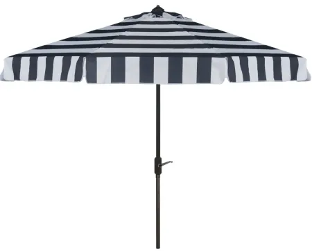 Torin Outdoor UV-Resistant Auto-Tilt Umbrella in Ash Gray by Safavieh