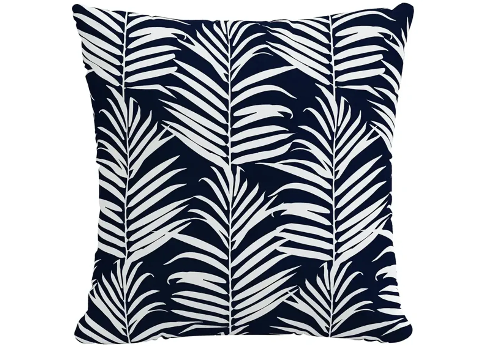 20" Outdoor Palm Pillow in Palm Navy Ground by Skyline