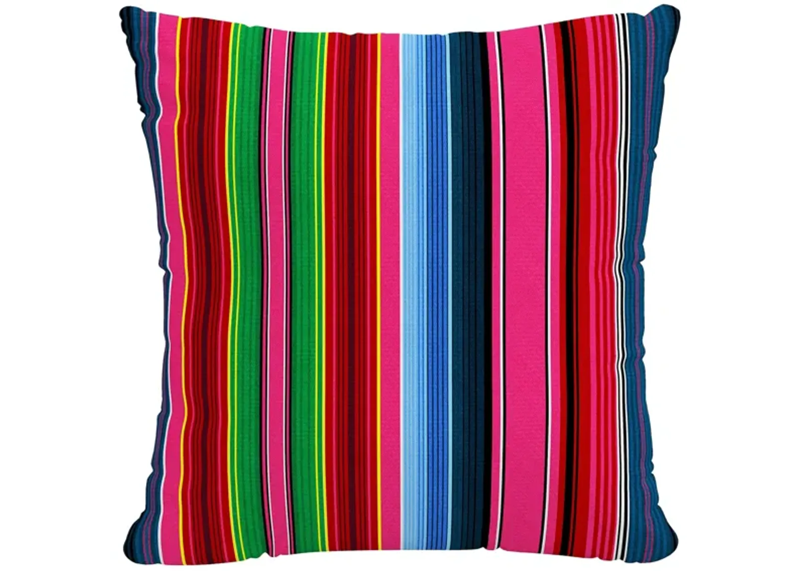 22" Outdoor Serape Stripe Pillow in Serape Stripe Bright Multi by Skyline