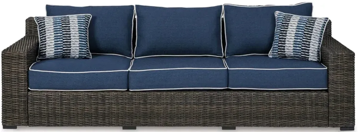 Grasson Lane Sofa in Blue by Ashley Furniture