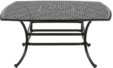 Castle Rock 64" Outdoor Square Dining Table in Metal by Bellanest