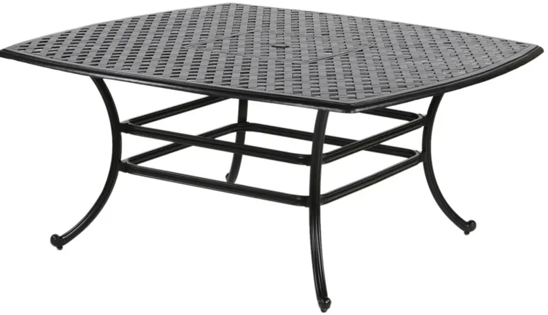 Castle Rock 64" Outdoor Square Dining Table in Metal by Bellanest