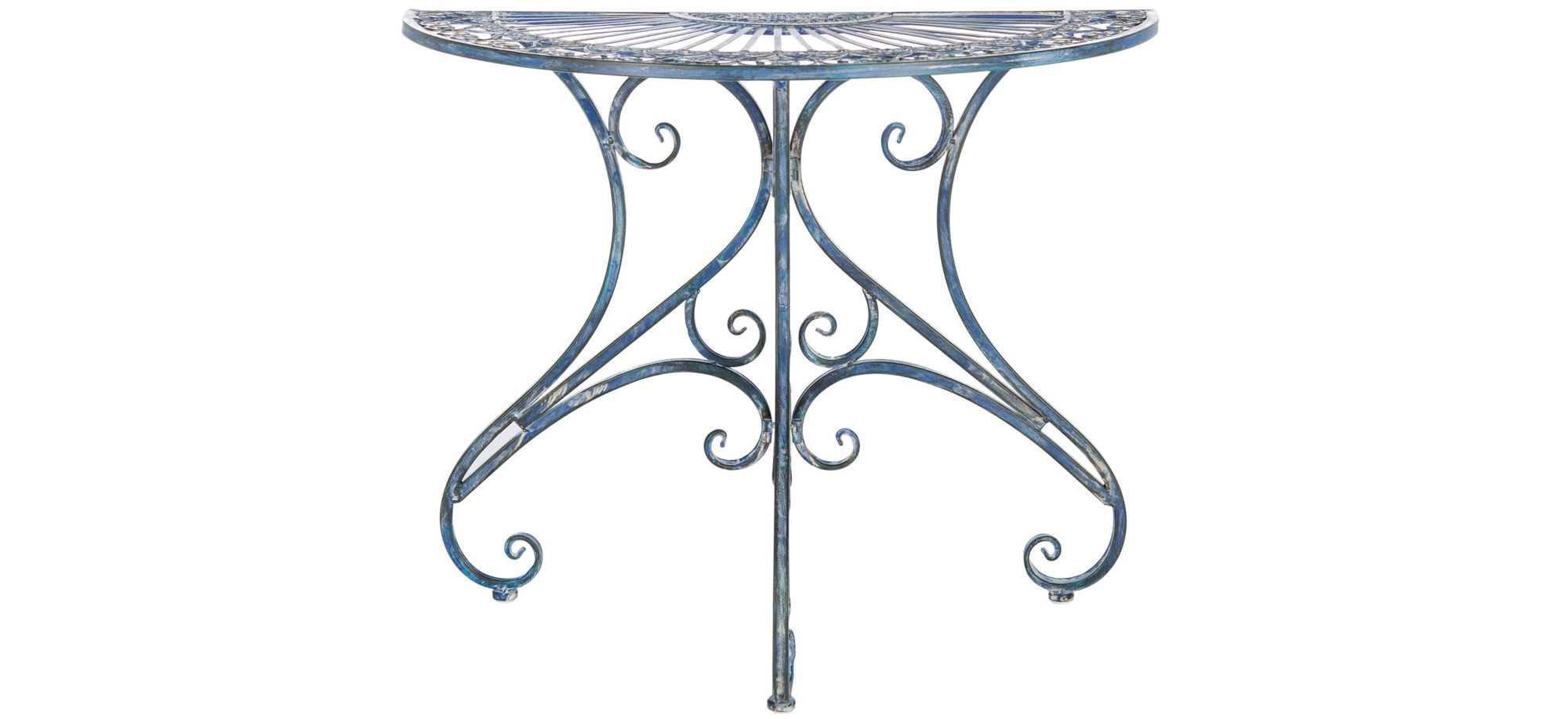 Laina Outdoor Accent Table in Silver, Light Gray by Safavieh