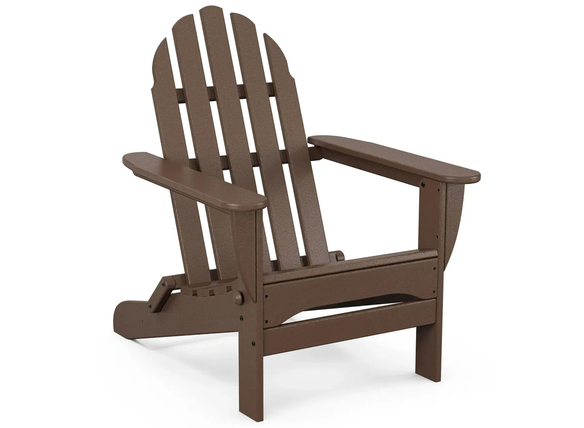 Classic Folding Adirondack Chair in Mahogany by Polywood