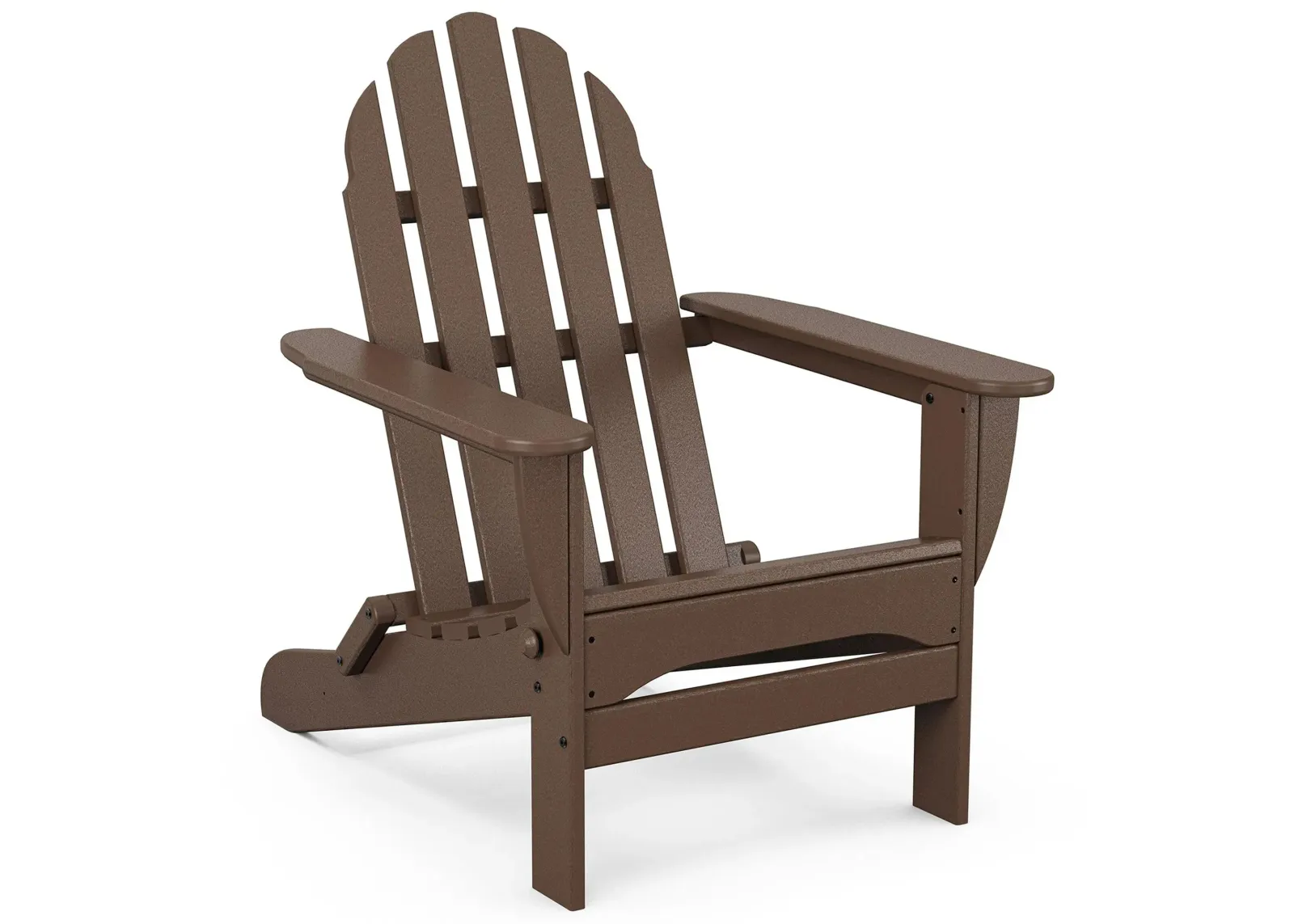 Classic Folding Adirondack Chair in Mahogany by Polywood