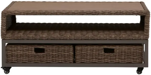 Takumi Outdoor Cocktail Table w/ Storage