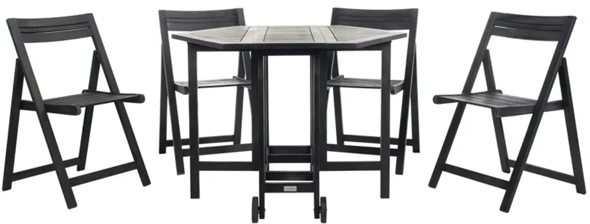 Julyvia Outdoor Table And 4 Chairs