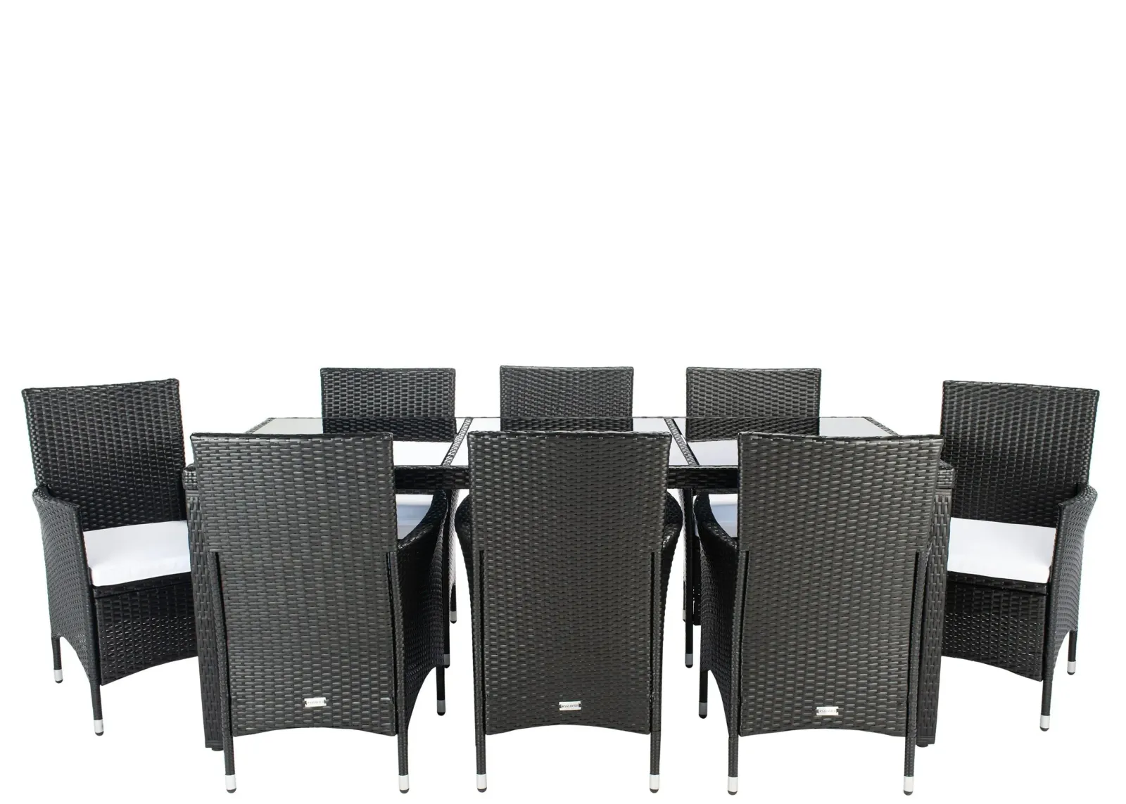 Ashlan 9-pc. Outdoor Dining Set in Gray by Safavieh