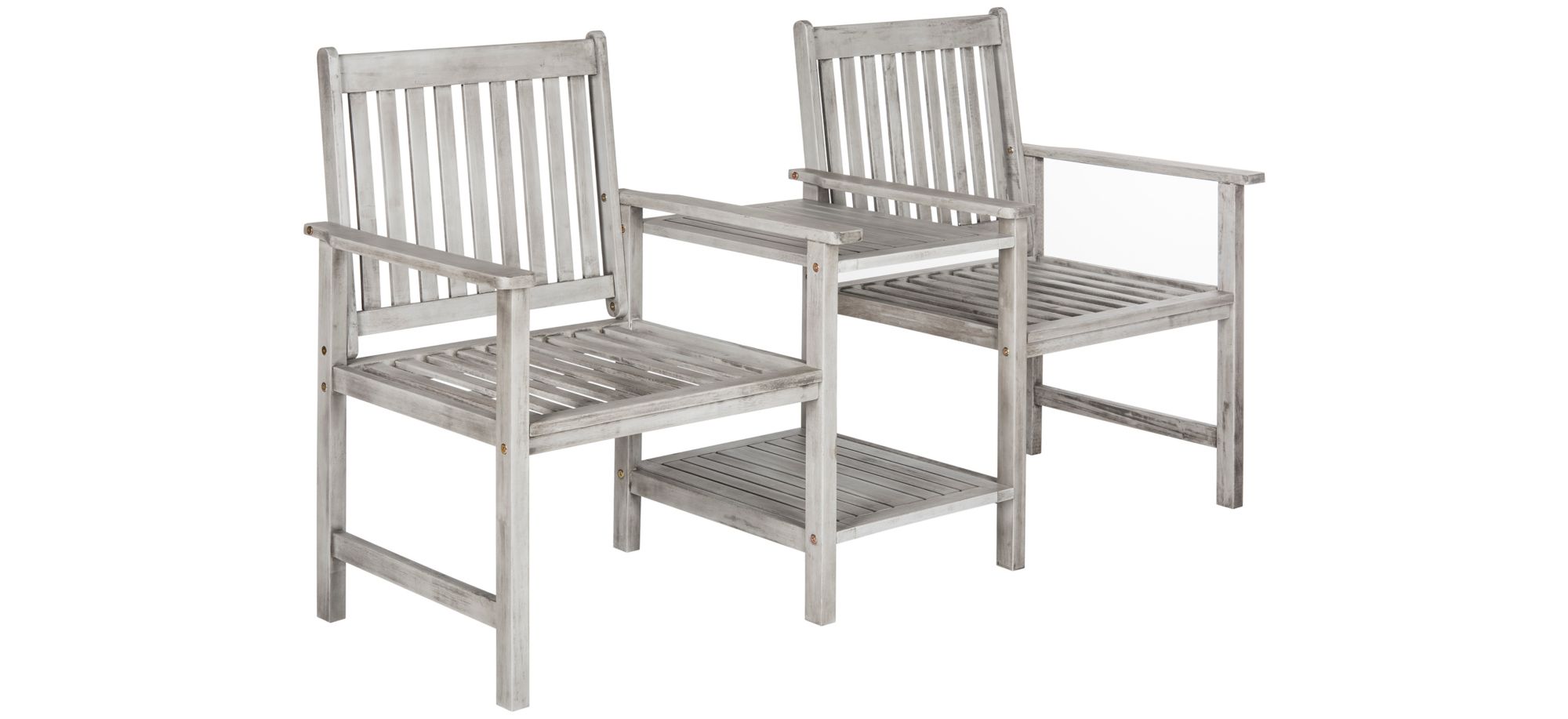 Landry Outdoor Twin Bench in Beige by Safavieh