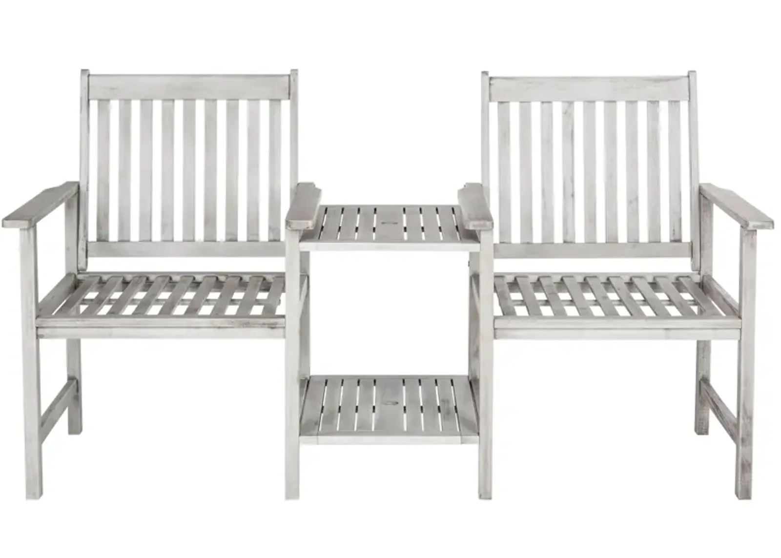 Landry Outdoor Twin Bench in Beige by Safavieh