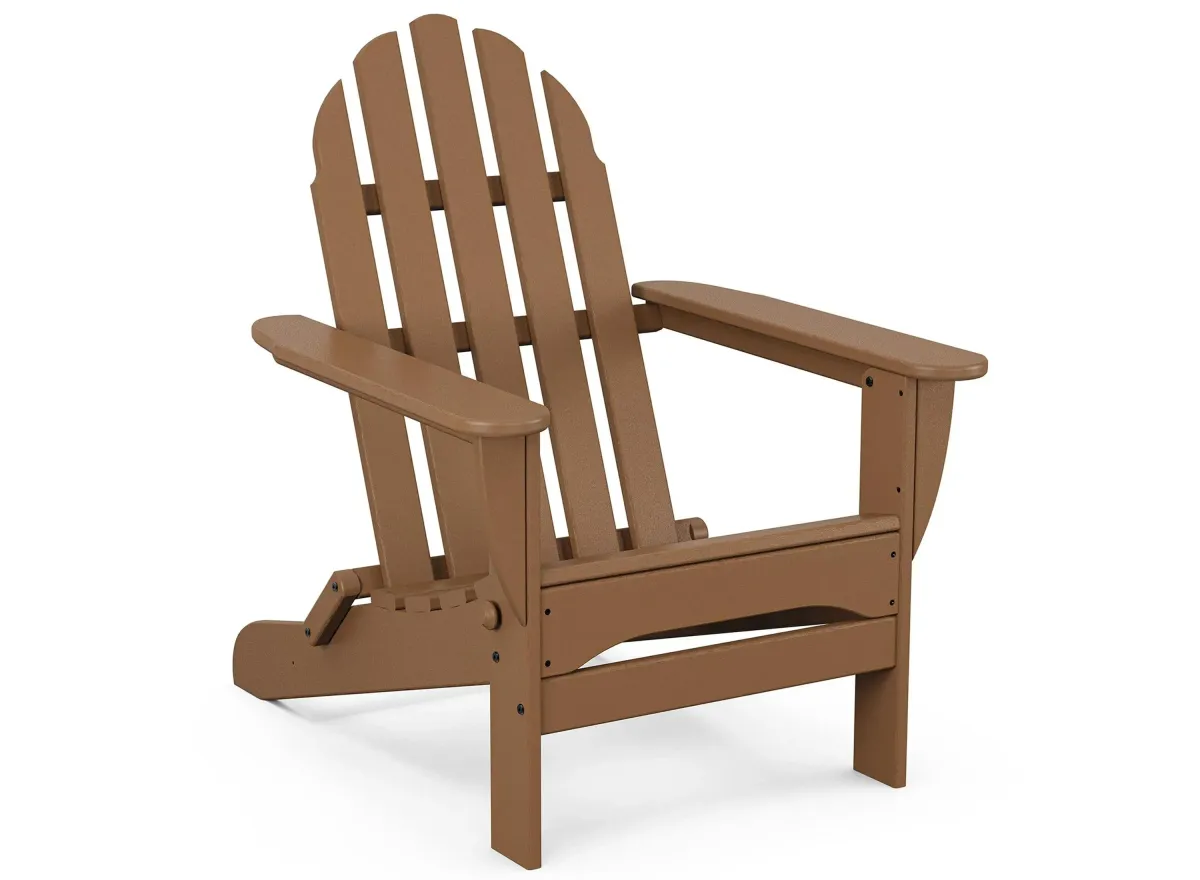 Classic Folding Adirondack Chair in Teak by Polywood