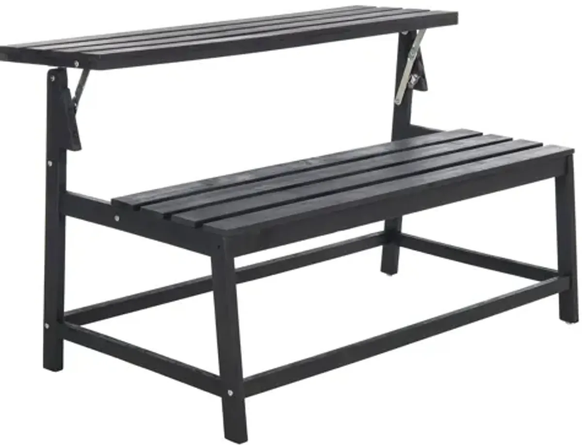 Deidara Outdoor Balcony Bench And Table Set