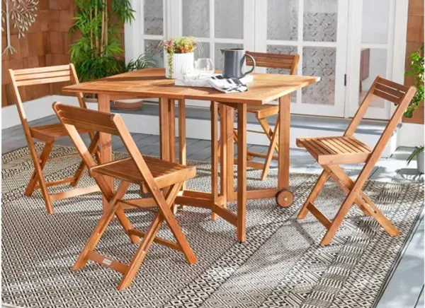 Nasya 5-pc. Outdoor Cabinet Dining Set