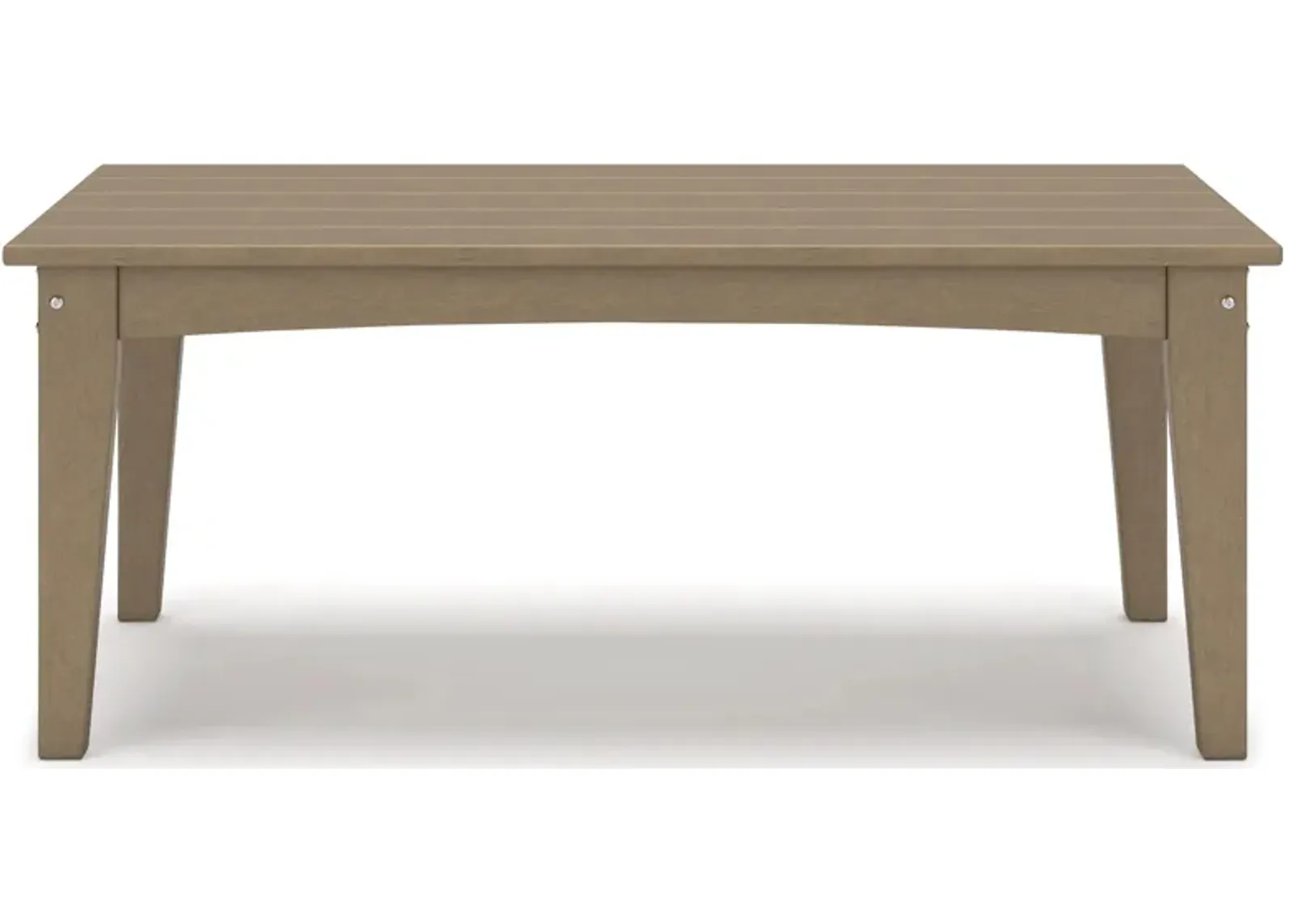 Hyland wave Outdoor Coffee Table in Driftwood by Ashley Furniture