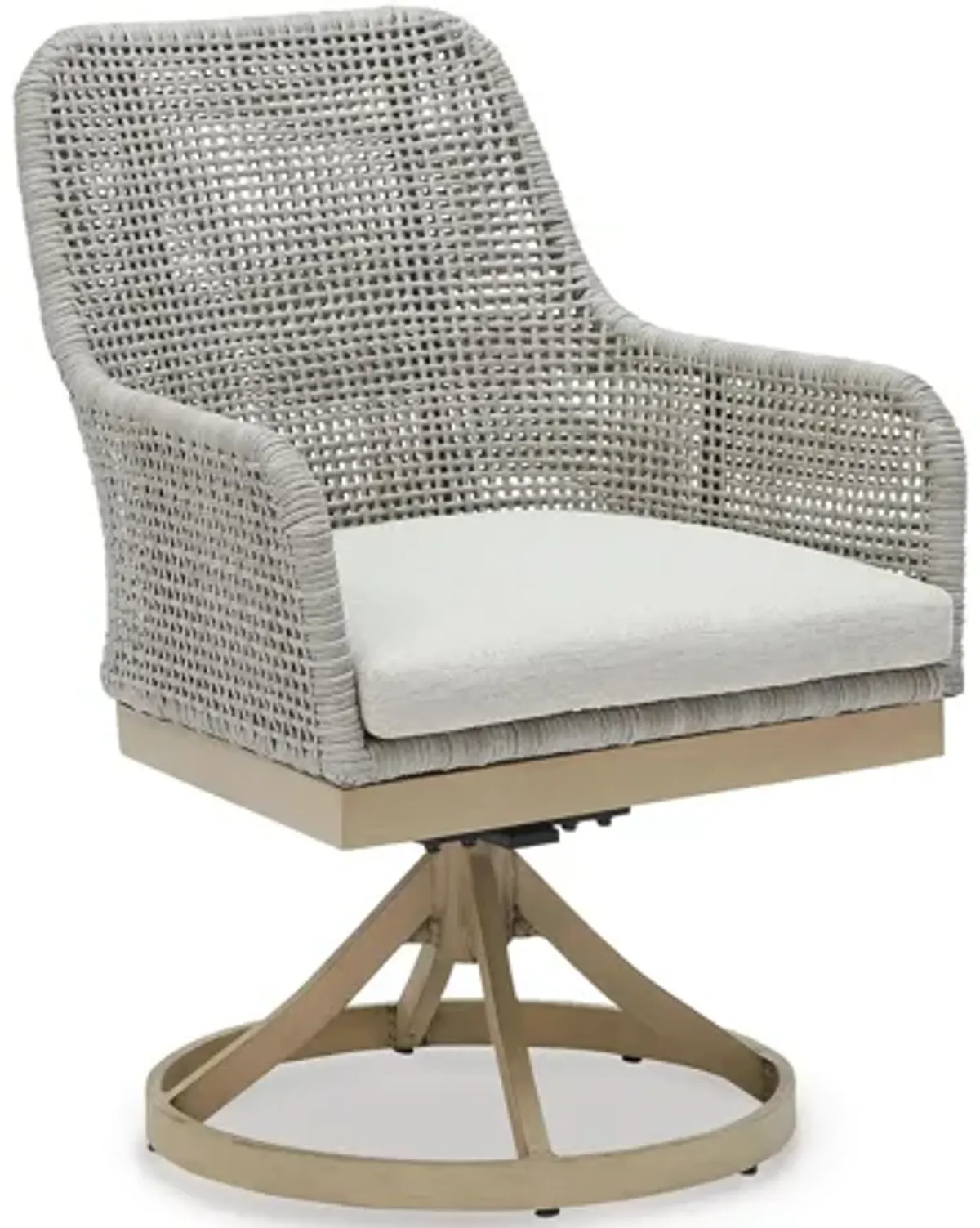 Seton Creek Outdoor Swivel Dining Chair (Set of 2)