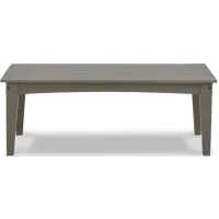 Visola Outdoor Coffee Table in Ash Gray by Ashley Furniture