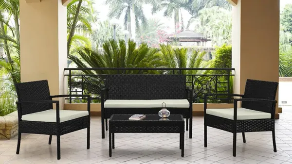 Noli 4 Pc Outdoor Patio Set